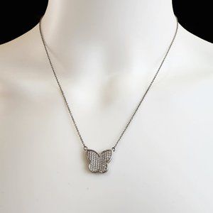 Sterling Silver Butterfly Pendant Necklace